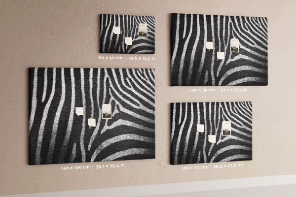 Cork board Zebra pattern