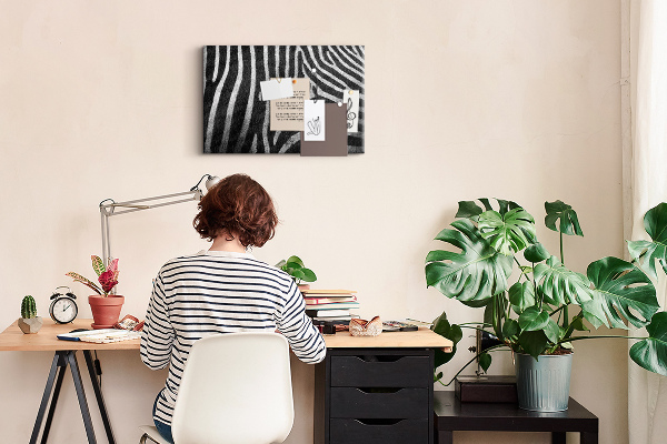 Cork board Zebra pattern