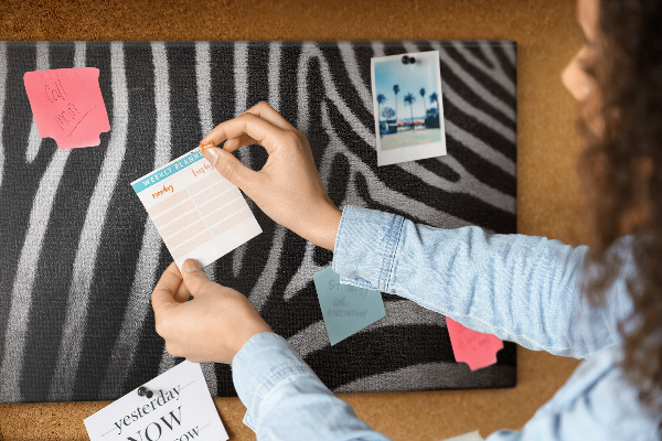 Cork board Zebra pattern