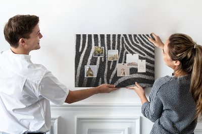 Cork board Zebra pattern