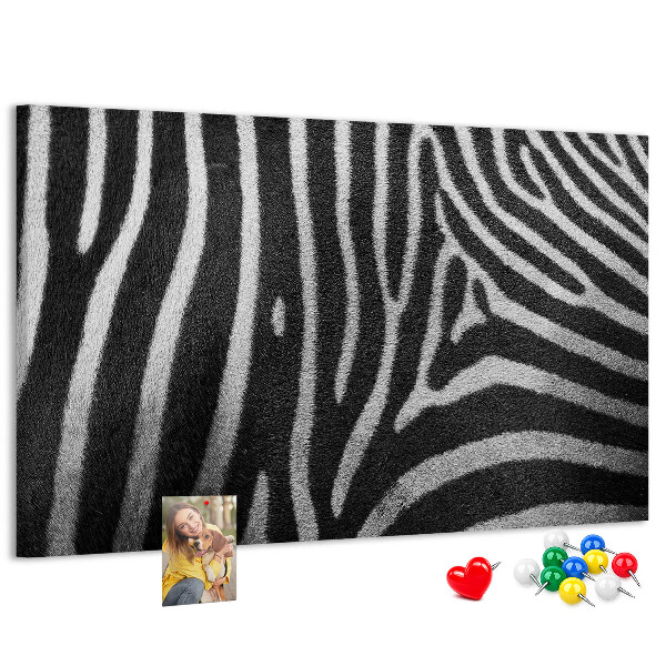 Cork board Zebra pattern