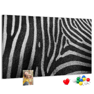 Cork board Zebra pattern