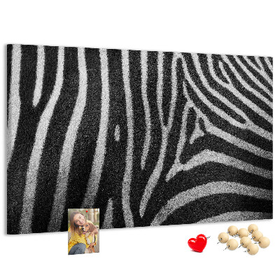 Cork board Zebra pattern