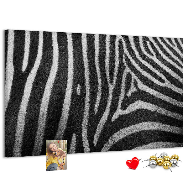 Cork board Zebra pattern