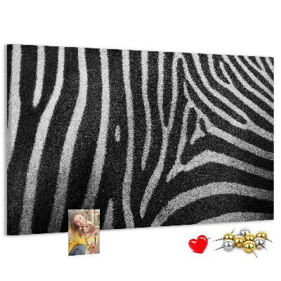 Cork board Zebra pattern