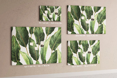 Cork memo board Palm leaves