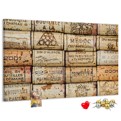 Cork display board Wine corks