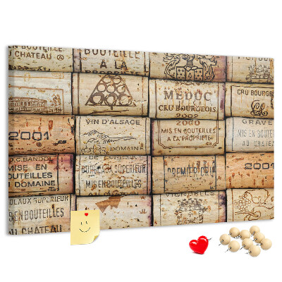 Cork display board Wine corks