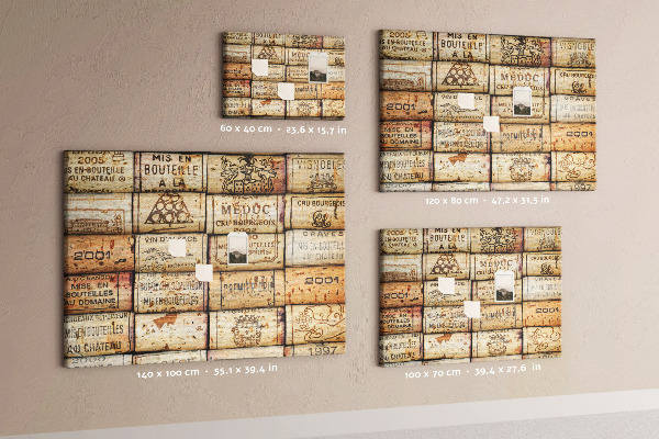 Cork display board Wine corks