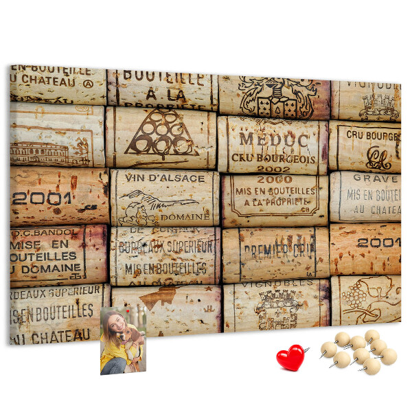 Cork display board Wine corks