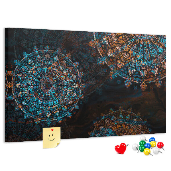with mandala pattern