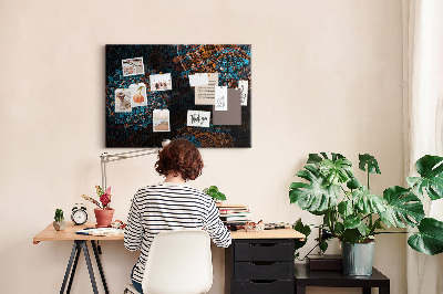 Cork memo board Mandala pattern