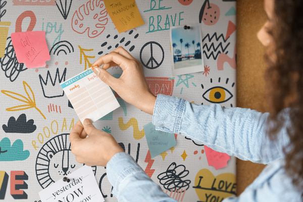 Cork board Picture sketches