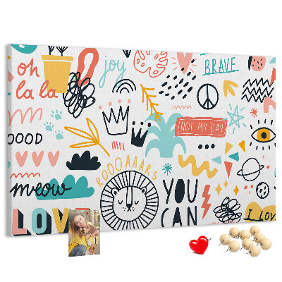 Cork board Picture sketches