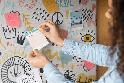 Cork board Picture sketches