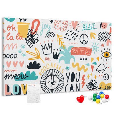 Cork board Picture sketches