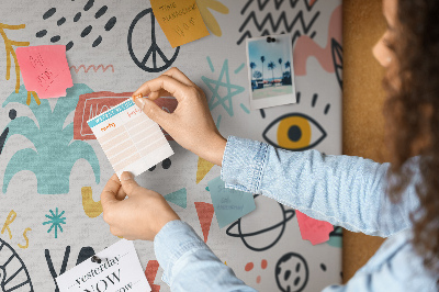 Cork board Picture sketches