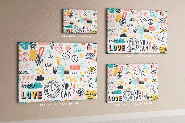 Cork board Picture sketches
