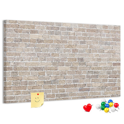 Cork display board Brick wall