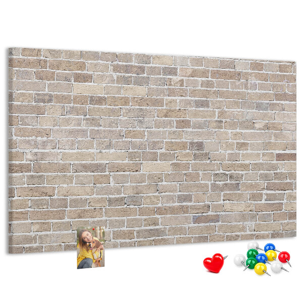 Cork display board Brick wall