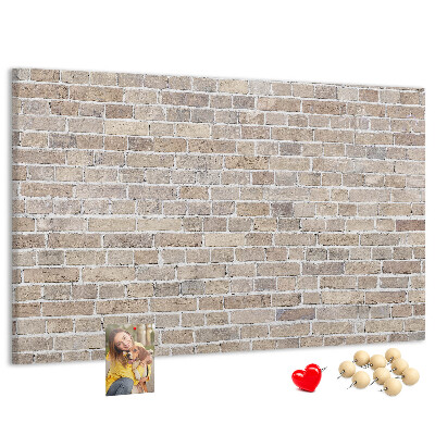 Cork display board Brick wall