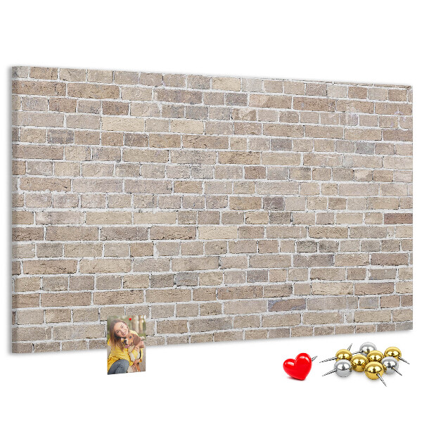 Cork display board Brick wall