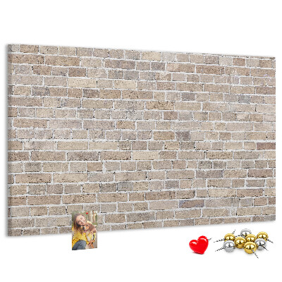 Cork display board Brick wall
