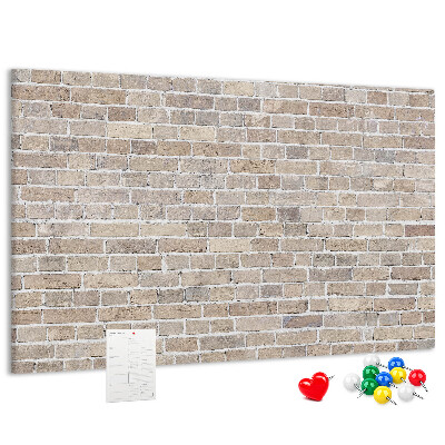 Cork display board Brick wall