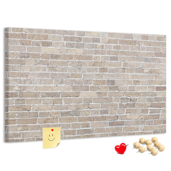 Cork display board Brick wall