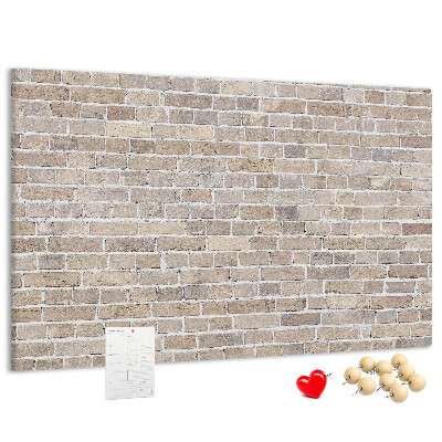Cork display board Brick wall
