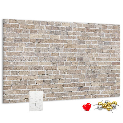 Cork display board Brick wall