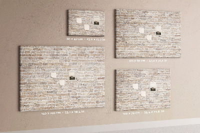 Cork display board Brick wall