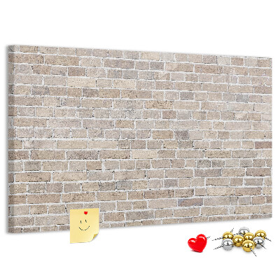 Cork display board Brick wall