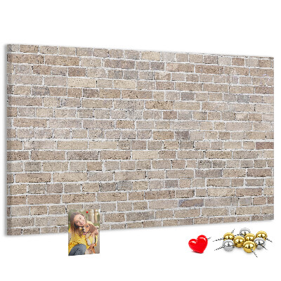 Cork display board Brick wall
