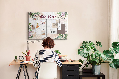 Cork memo board Rose planner