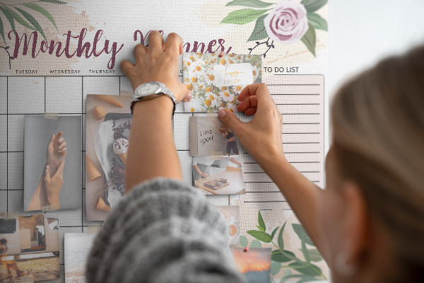 Cork memo board Rose planner