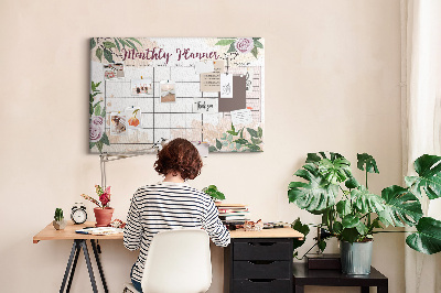 Cork memo board Rose planner