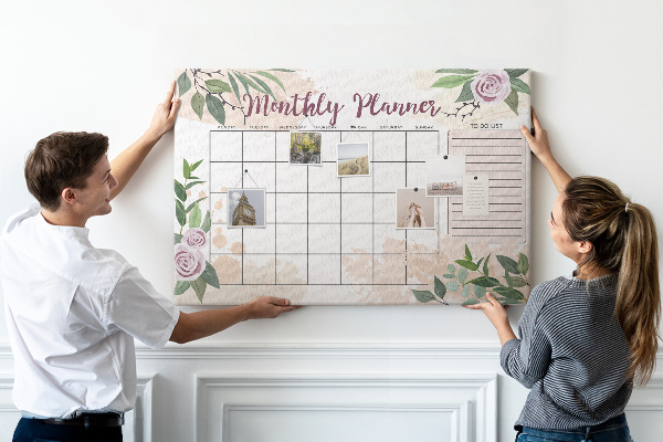 Cork memo board Rose planner