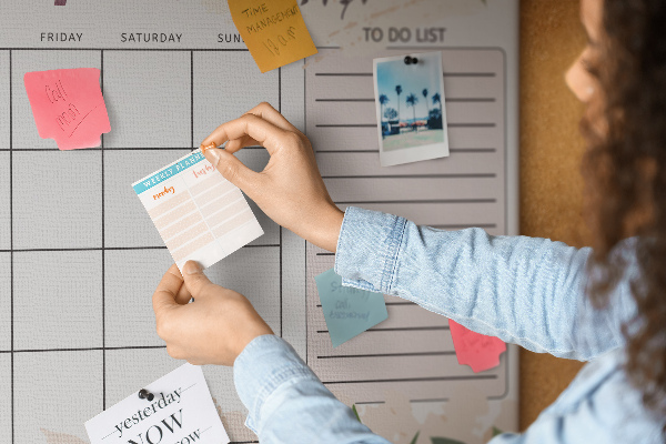 Cork memo board Rose planner