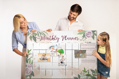 Cork memo board Rose planner