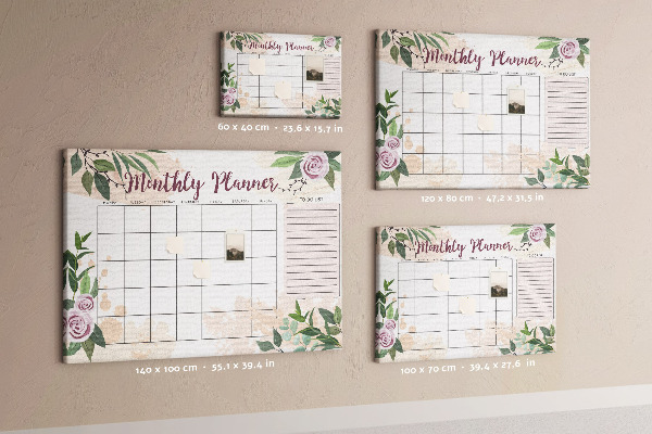 Cork memo board Rose planner