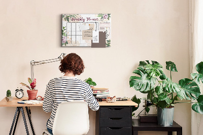 Cork memo board Rose planner
