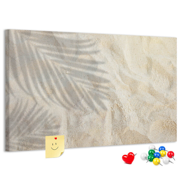 in palm shadow sand