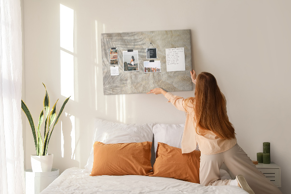 Cork display board Palm shadow sand