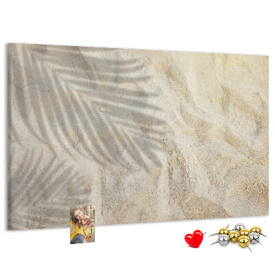 Cork display board Palm shadow sand