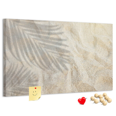 Cork display board Palm shadow sand