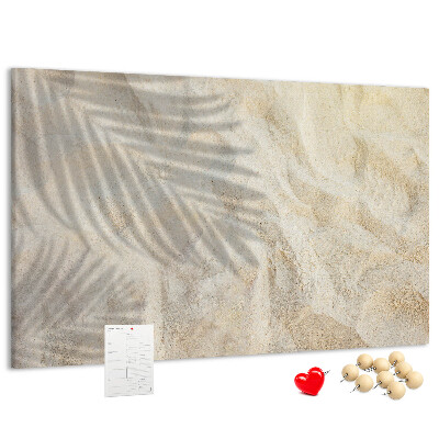Cork display board Palm shadow sand