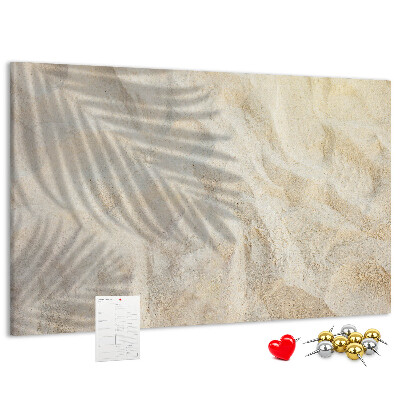 Cork display board Palm shadow sand
