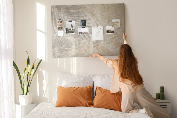 Cork display board Palm shadow sand