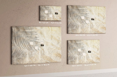 Cork display board Palm shadow sand